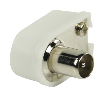 Valueline Coaxconnector Male PVC Wit