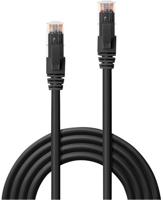 LINDY 45437 RJ45 Netwerkkabel, patchkabel CAT 6 U/UTP 10.00 m Zwart 1 stuk(s) - thumbnail