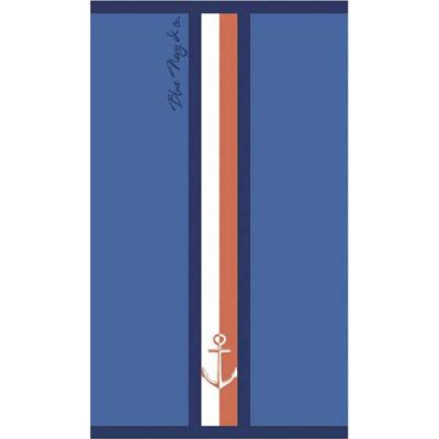 Strandhanddoek Secaneta Portals Marineblauw 90 x 165 cm Jacquard Strandhanddoek Secaneta Portals Marineblauw 90 x 165 cm Jacquard
