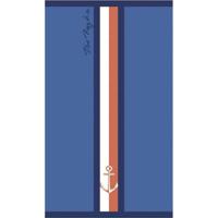 Strandhanddoek Secaneta Portals Marineblauw 90 x 165 cm Jacquard - thumbnail