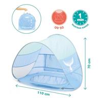 Anti-UV tent Multifunctioneel badje LUDI blauw - thumbnail