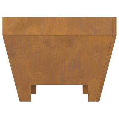 VidaXL Vuurkorf bruin 50 x 50 x 38 cm cortenstaal VidaXL Vuurkorf bruin 50 x 50 x 38 cm cortenstaal