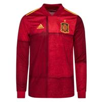 Spanje Shirt Thuis Senior Longsleeved 2020-2021 - Maat M - Kleur: Rood | Soccerfanshop - thumbnail