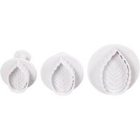 Creativ Company Uitsteekvormen met stempel blad, 3st. - thumbnail