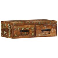 Tv-meubel wandmontage 60x30x19 cm massief gerecycled hout - thumbnail