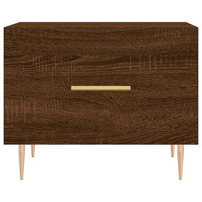 Salontafel 50x50x40 cm bewerkt hout bruin eikenkleur