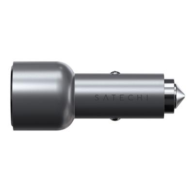 Satechi ST-U2C40CCM Laadadapter 40 W 2x USB-C Zilver Auto Satechi ST-U2C40CCM Laadadapter 40 W 2x USB-C Zilver Auto