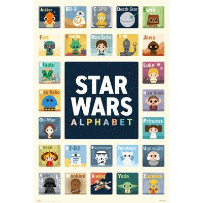 Poster Star Wars - Alphabet 61x91,5cm Poster Star Wars - Alphabet 61x91,5cm