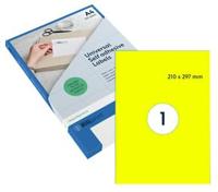 Etiket Rillprint 105x74mm fluorgroen 800 etiketten - thumbnail