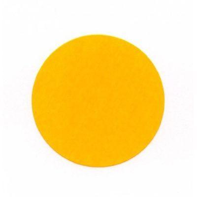 Etiket 35 mm rond fluor oranje 1000 rol