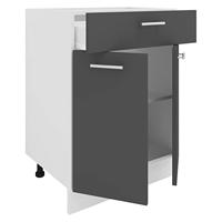 VCM Keukenkast of frontpaneel Esilo (keukenkast, Wit/antraciet, 2 Türen/ 1 Schublade) - thumbnail