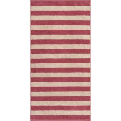 Cawö Cawo Lines Streifen 6256 Handdoek 50x100 beere