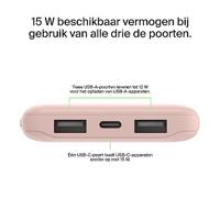 Belkin BoostCharge 3-poorts 10.000 mAh - 15 W powerbank - thumbnail