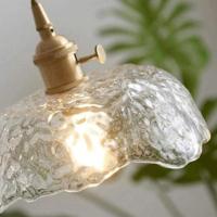 Onregelmatige Hanglamp Van Messing Glas - thumbnail