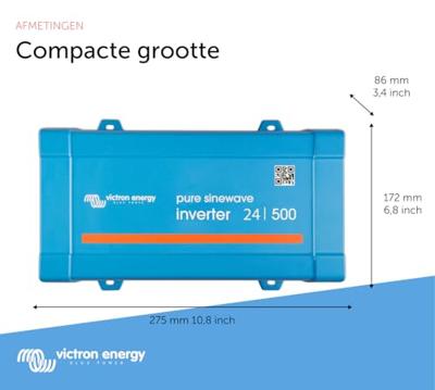 Victron Energy Phoenix 24/500 Omvormer 500 W 24 V/DC - 230 V/AC