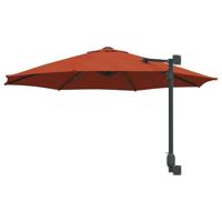 VidaXL Tuinparasol terracotta 248 x 248 x 148 cm polyester en staal - thumbnail