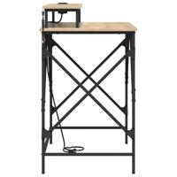 Bureau met plank Sonoma eiken 100 x 50 x 86.5 cm Bewerkt hout - thumbnail