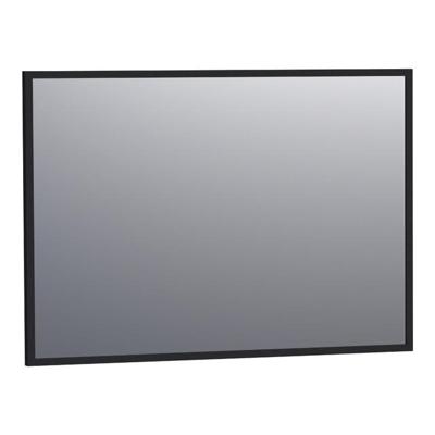 BRAUER Onyx spiegel - 100x70cm - rechthoekig - zwart geborsteld frame SP-ON100RHZ BRAUER Onyx spiegel - 100x70cm - rechthoekig - zwart geborsteld frame SP-ON100RHZ