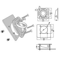 Bevestigingsringen voor aanhanger 2000 kg verzinkt staal 6 st - thumbnail
