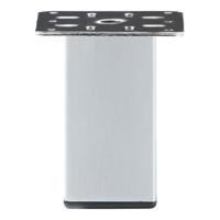 Stalen meubelpoot chroom vierkant 5 bij 5 cm en hoogte 10 cm (5 x 5 cm) - thumbnail