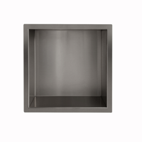 Wiesbaden Inbouwnis Novi 30x30x10 cm Gunmetal - thumbnail