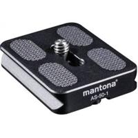 Mantona AS-50-1 Snelwisselplaat Schroefdraad (buiten)=1/4 - thumbnail