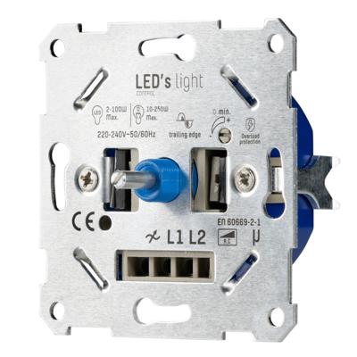 LED&apos;s Light Universele LED dimmer - 2 tot 250W - Fase afsnijding