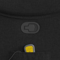 Massagestoel verstelbaar stof zwart - thumbnail