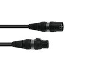 SOMMER CABLE DMX cable XLR 3pin 1m bk Hicon - thumbnail