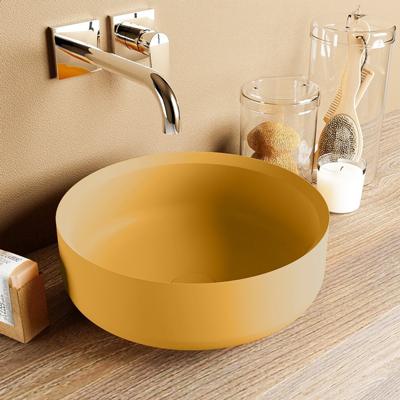 MONDIAZ COSS Waskom solid surface 36cm kleur Ocher / Ocher