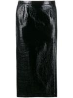 Nº21 crinkled-effect pencil skirt - Black - thumbnail