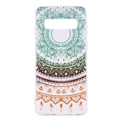 Shop4 - Samsung Galaxy S10e Hoesje - Zachte Back Case Gekleurde Mandala Shop4 - Samsung Galaxy S10e Hoesje - Zachte Back Case Gekleurde Mandala