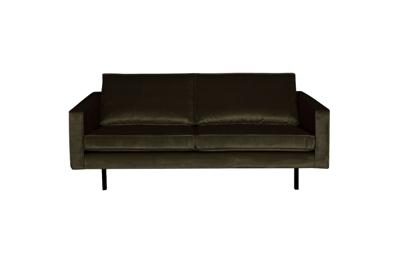 WOOOD Bank 2,5-zits 'Rodeo' Velvet, kleur Groen