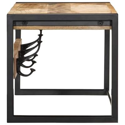 VidaXL Kapstok 80x35x35 cm massief ruw mangohout
