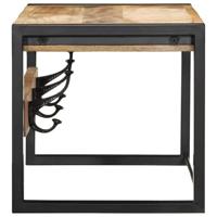 Kapstok 80x35x35 cm massief ruw mangohout - thumbnail