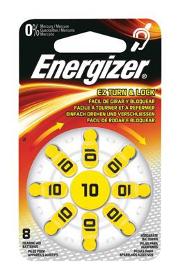 Energizer Gehoorapparaat batterij type 10 zink-lucht (1,4 volt, verpakking van 8)