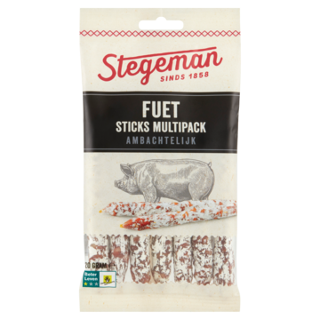 Stegeman Fuet Sticks Multipack Ambachtelijk 120 g bij Jumbo