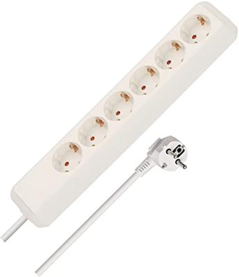 Brennenstuhl Eco-Line 6-voudig wit 1,5m H05VV-F 3G1,5 - 1159420015 - thumbnail