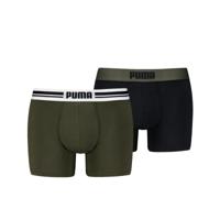 Puma Boxershorts Everyday Placed Logo 2-pack Forest Night-S - thumbnail
