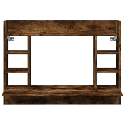 Wandbureau 105x48x75 cm bewerkt hout gerookt eikenkleurig