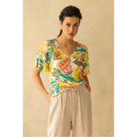 T-shirt v-hals - thumbnail