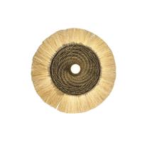 Muurlamp DKD Home Decor Natuurlijk Zwart Koloniaal Ijzer 220 V 25 W Jute (42 x 9 x 42 cm) - thumbnail