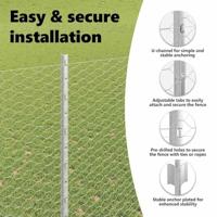 VidaXL Hek met paal zilver 1,6 x 10 m staal - thumbnail