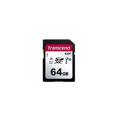 Transcend TS64GSDC420T SD-kaart Industrial 64 GB v30 Video Speed Class Transcend TS64GSDC420T SD-kaart Industrial 64 GB v30 Video Speed Class