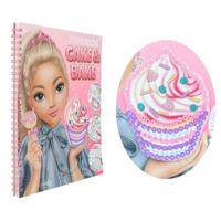 Topmodel Cake & Bake Kleurboek Met Pailletten - thumbnail
