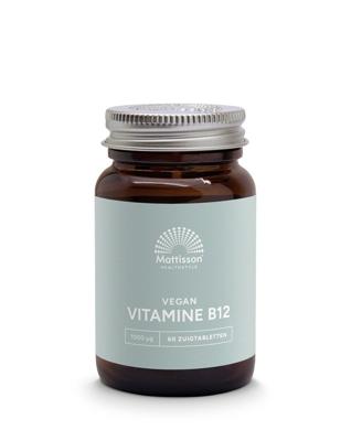 Mattisson Vitamine B12 methylcobalamine 1000mcg 60 Zuigtabletten
