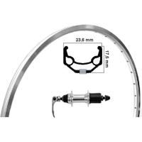 Kgs achterwiel 26 inch (559) rodi zac 19 velg zilver cassette 8-9 speed uitval - thumbnail
