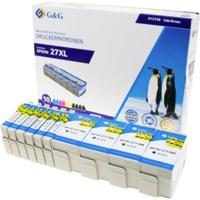 G&G Inktcartridge Compatibel Zwart, Cyaan, Magenta, Geel NP-R-2711BK*4/CMY*2 1P2711-10 - thumbnail