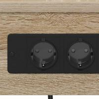 Nachtkastje met plank Sonoma eiken 41 x 31 x 76 cm Bewerkt hout - thumbnail