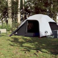 Koepeltent 4-persoons waterdicht verduisterend stof wit - thumbnail